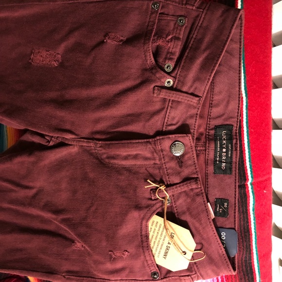 Lucky Brand Lolita Frayed Skinny In Mayfair NWT - Picture 4 of 6